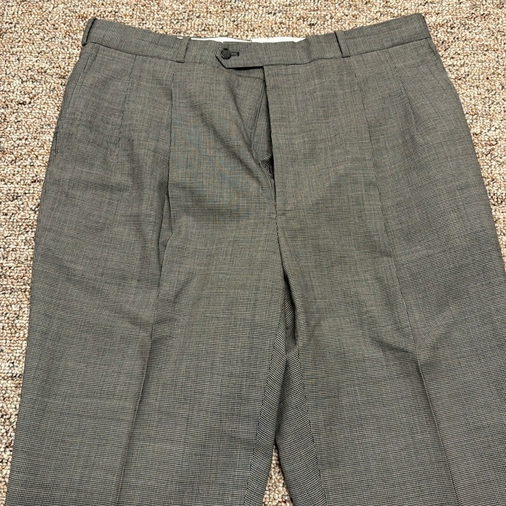 Todays Man 100% wool houndstooth pants - Picture 2 of 5